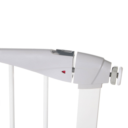 Barierka na schody 76-127 cm bramka rozporowa, zabezpieczająca biała