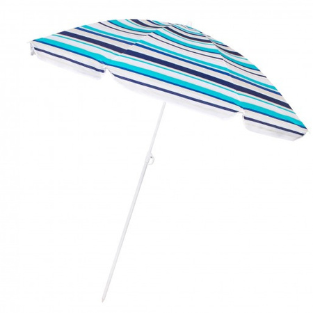 Parasol plażowy 160 cm parasol ogrodowy niebieskie pasy