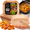 Wkłady do Airfryer 100 szt. 20 x 20 cm papierowe tacki do frytkownicy beztłuszczowej