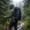Plecak trekkingowy 60 L turystyczny survival kemping, z gwizdkiem granatowy