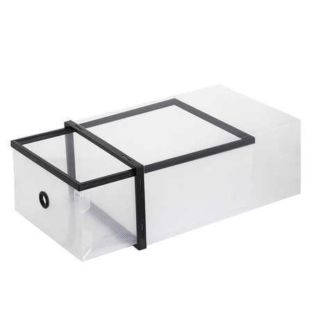 Organizer na buty z otwieraną szufladą 35x23x12 cm zestaw 10 szt.