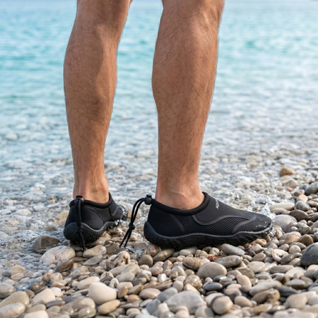 Buty do wody, pływania męskie 43 obuwie plażowe, szybkoschnące, czarne