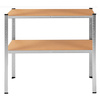 Regały metalowe magazynowe 2 szt. 180x90x30cm 875kg 5 półek do garażu, piwnicy