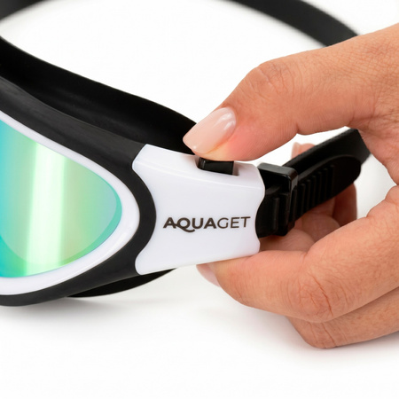 Okularki pływackie Anti-fog okulary do pływania na basen zestaw z zatyczkami