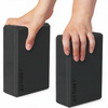 Kostka do jogi 23x15x7,5 cm pianka EVA blok do ćwiczeń klocek do pilates stretching czarny