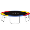 Siatka do trampoliny zewnętrzna z osłoną na sprężyny 300/305/312 cm 10 FT 6 słupków multikolor
