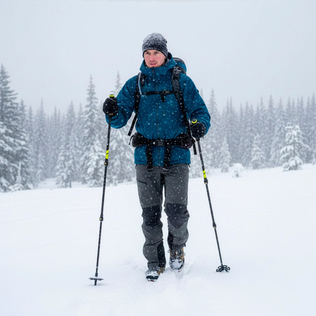 Kijki do chodzenia, nordic walking, trekkingowe, składane z regulacją wysokości, trzema nakładkami