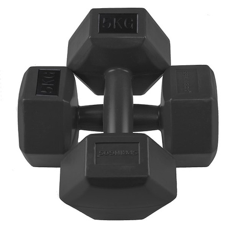 Ciężarki HEX 10kg czarne 2x5kg