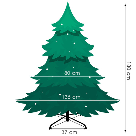 Choinka sztuczna premium 180 cm sosna naturalna