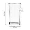 Szklanki do kawy, herbaty i zimnych napojów 200 ml komplet 12 szt.