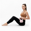 Kettlebell miękki 2kg ciężar do ćwiczeń, kula treningowa, fitness, jasnoróżowy