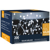 Lampki świąteczne 200 Led 22 m zimny biały oświetlenie choinkowe solarne druciki