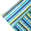 Mata na plażę z poduszką, piankowa 180x60 cm kolorowe pasy