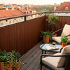 Osłona PVC maskująca 500x120 cm mata na balkon, taras, ogrodzenie, brązowa