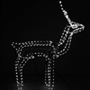 Renifer Led świąteczny z ruchomą głową 115 cm świetlna dekoracja do ogrodu biały zimny