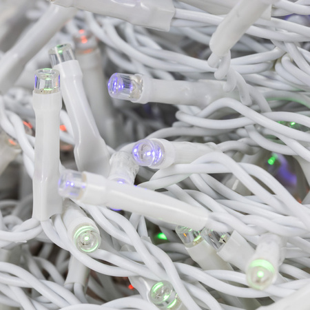 Kurtyna świetlna 500 led multikolor, flash biały zimny girlanda, lampki wewnętrzno-zewnętrzne sople