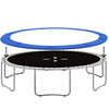 Siatka do trampoliny zewnętrzna z osłoną na sprężyny 427 cm 14 FT 8 słupków niebieska
