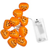 Dekoracja na Halloween łańcuch świetlny dynie girlanda 10 LED