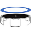 Siatka do trampoliny zewnętrzna z osłoną na sprężyny 244 cm 8 FT 6 słupków niebieska