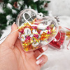Bombka akrylowa 10cm serce plastikowe decoupage