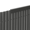 Maskownica, profil do osłony maskującej 100 cm PVC na balkon, taras, ogrodzenie, ciemnoszara