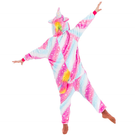 Piżama jednoczęściowa kigurumi dziecięcy kombinezon jednorożec rozmiar 130-140 cm