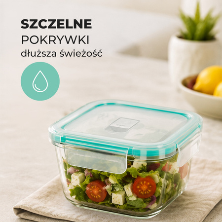 Szklane pojemniki na żywność 8 szt. pudełka z przykrywkami do przechowywania jedzenia