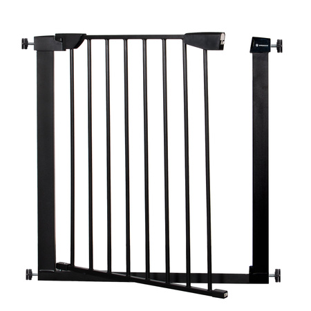 Barierka na schody 75-82 cm bramka rozporowa, zabezpieczająca czarna