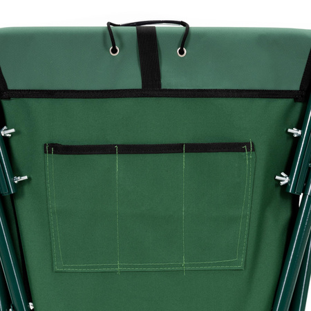Taczka ogrodowa składana 50 L stalowa 116 x 64 x 65 cm lekki wózek transportowy