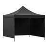 Pawilon handlowy 3x3 m namiot handlowy ekspresowy na imprezy, targ, catering, czarny