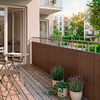 Osłona PVC maskująca 500x140 cm na balkon, taras, ogrodzenie zestaw profile, brązowe