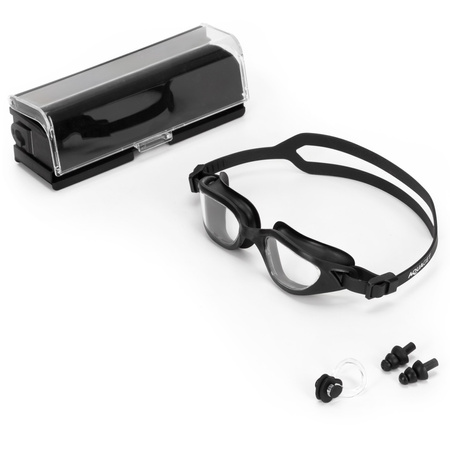 Okularki pływackie Anti-fog okulary do pływania UV na basen zestaw z zatyczkami