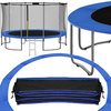 Siatka do trampoliny zewnętrzna z osłoną na sprężyny 427 cm 14 FT 8 słupków niebieska