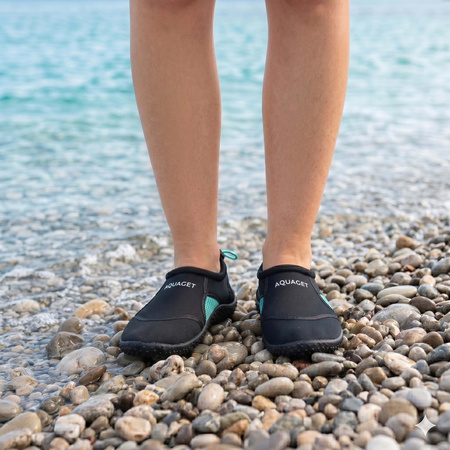Buty do wody, plażowe szybkoschnące na kajak jeżowce, kamienie rozm. 37 damskie czarne