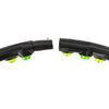 Hula hop z wypustkami masującymi, składane 88 cm obręcz do ćwiczeń cardio, czarno-zielone