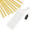 Lampki choinkowe 10 szt. sople 480 Led padający śnieg meteory zewnętrzne biały ciepły