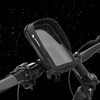 Sakwa rowerowa, etui wodoodporne z uchwytem na telefon, organizer rowerowy, czarny