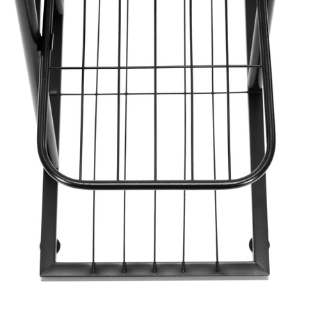Kwietnik metalowy, pionowy z 6 półkami loftowy stojak na rośliny 106 cm czarny