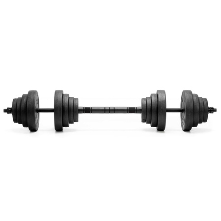 Hantle do treningu siłowego 20 kg regulowane zestaw gryf, sztanga 2x10 kg