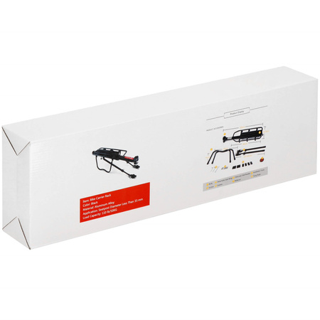 Bagażnik do roweru uniwersalny aluminiowy 10 kg 
