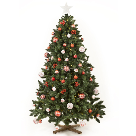 Sztuczna choinka sosna leśna 180 cm jak żywa Royal Trees premium stojak drewniany
