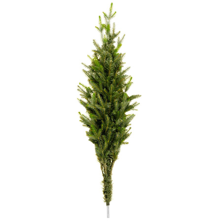 Sztuczna choinka jak żywa 240 cm świerk naturalny ze stojakiem nowoczesny gęsty 