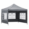 Pawilon handlowy 3x3 m namiot handlowy ekspresowy na imprezy, targ, catering, ciemnoszary