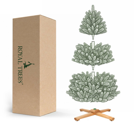 Choinka sztuczna Premium Royal Trees 240 cm świerk syberyjski, drzewko świąteczne