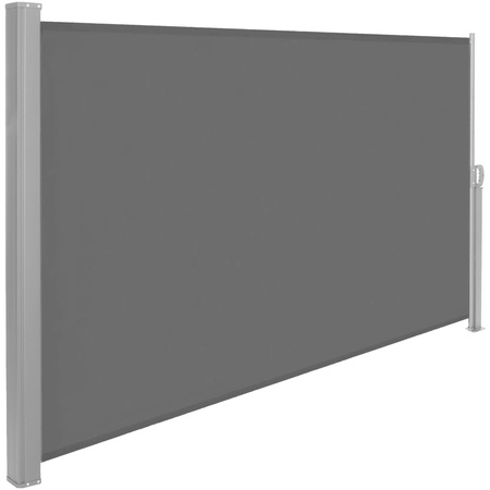 Markiza boczna tarasowa 250x160 cm roleta na balkon przesuwana osłona grafit