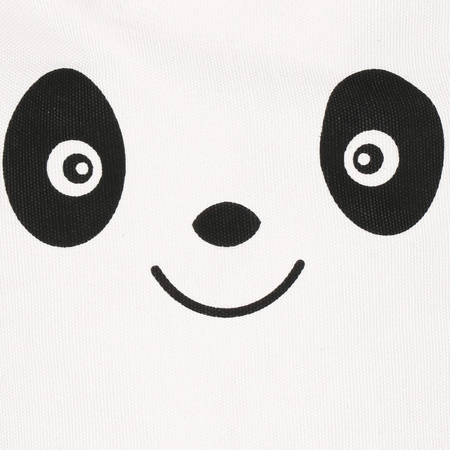 Kosz do przechowywania pojemnik na zabawki i ubrania panda beżowo-czarny