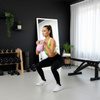 Kettlebell do ćwiczeń 8 kg hantla, odważnik treningowy ABS kula różowa