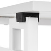 Biurko gabinetowe, stolik do nauki składany, komputerowy 80 cm drewniane, białe