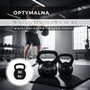 Kettlebelle 16 kg ABS odważnik kulowy do ćwiczeń siłowych hantla do treningu kula czarna