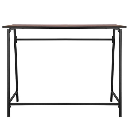Biurko gabinetowe, stolik do nauki, komputerowy, nowoczesny 100x50x76 cm czarno-brązowy